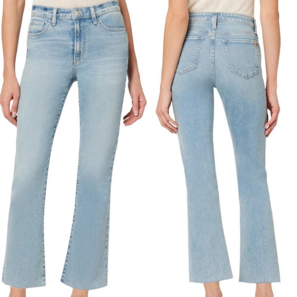New! Joes Jeans The Callie Queen Blue High Rise Cropped Boot Jeans 22598
